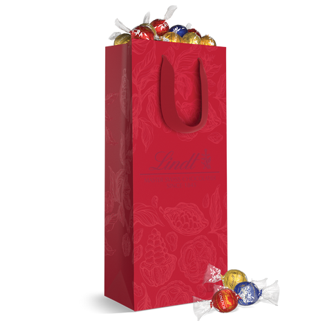 Assorted 5-Flavor LINDOR Truffles Red 75-pc Gift Bag (31.7 oz)