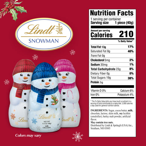 Milk Hollow Figure Snowmen (24-pc Case, 1.4 oz each)