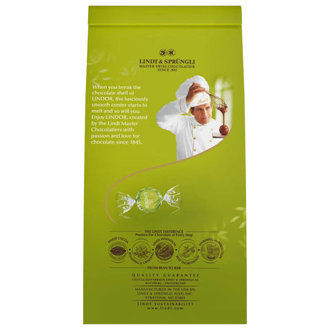 Pistachio Milk Chocolate LINDOR Truffles 20-pc Bag (8.5 oz)