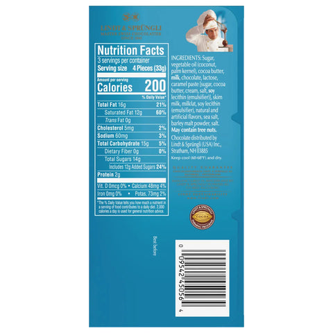 LINDOR Salted Caramel Milk Chocolate Truffle Bar (3.5 oz)
