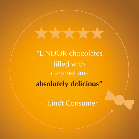 Caramel Milk Chocolate LINDOR Truffles 20-pc Bag (8.5 oz)