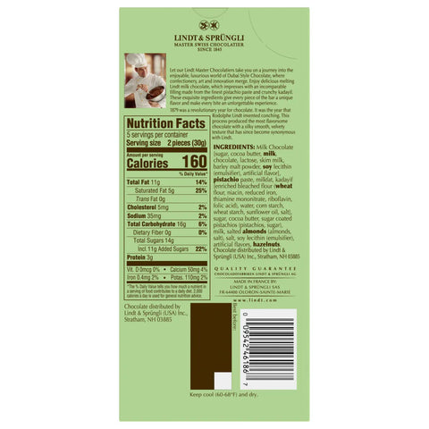 Lindt Dubai Style Milk Chocolate Bar (5.3 oz)