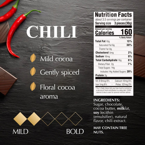 Chili Dark Chocolate EXCELLENCE Bar (3.5 oz)