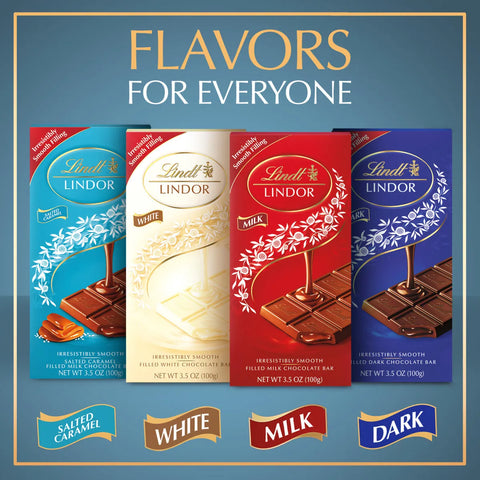 LINDOR Salted Caramel Milk Chocolate Truffle Bar (3.5 oz)