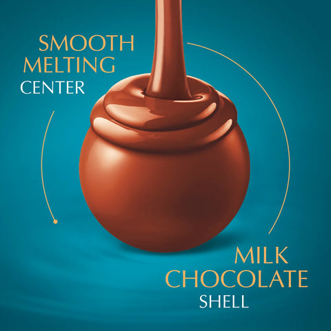 Milk Chocolate Salted Caramel LINDOR Truffles 800-pc Case (353 oz)
