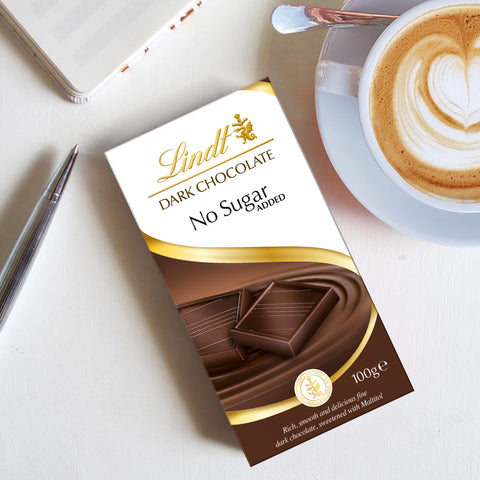 Lindt No Sugar Added Dark Chocolate Bar (3.5 oz)