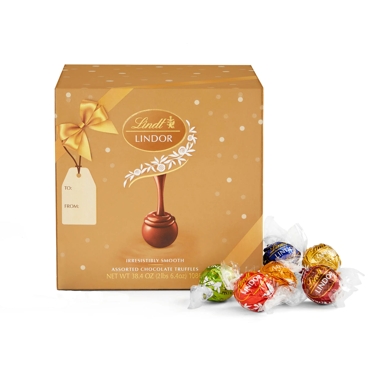 Assorted LINDOR Chocolate Truffles Gift Box (90-pc, 38.4 oz)