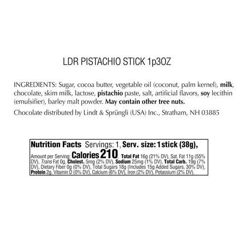 LINDOR Pistachio Stick 24-pc Case (31.2 oz)