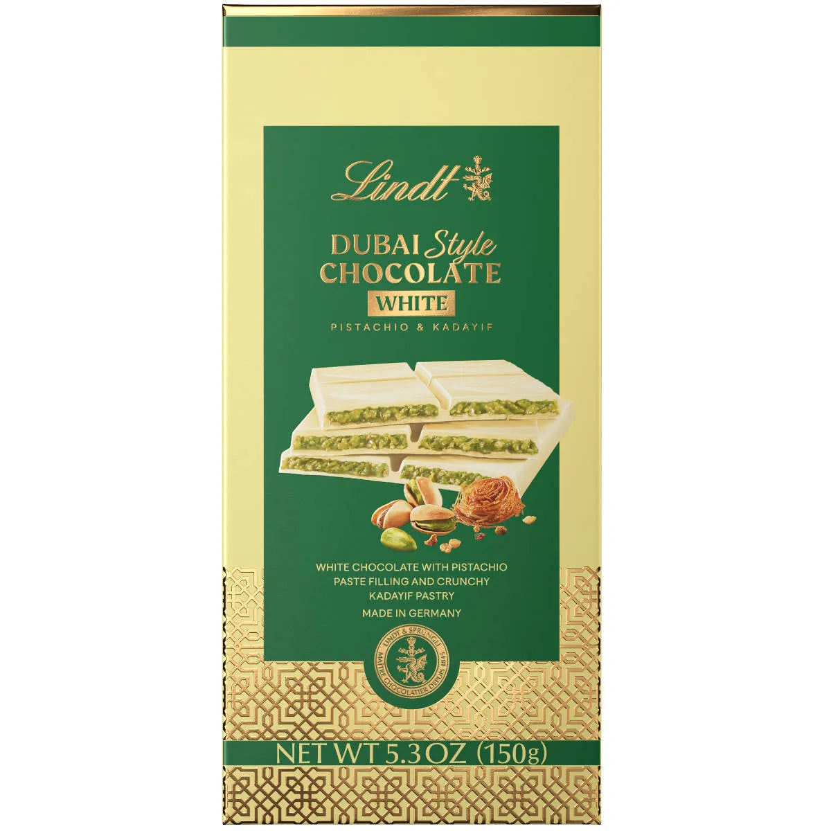 Lindt Dubai Style White Chocolate Bar (5.3 oz)