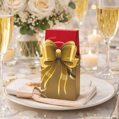 Milk Chocolate LINDOR Truffles 2-pc Wedding Bag